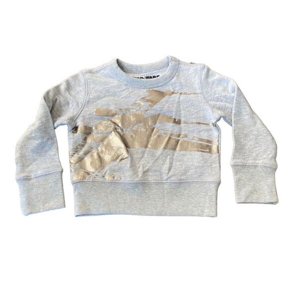 J. Crew Star Wars Crew Cuts X-Wing Sweatshirt NWT 2 - Picture 2 of 5